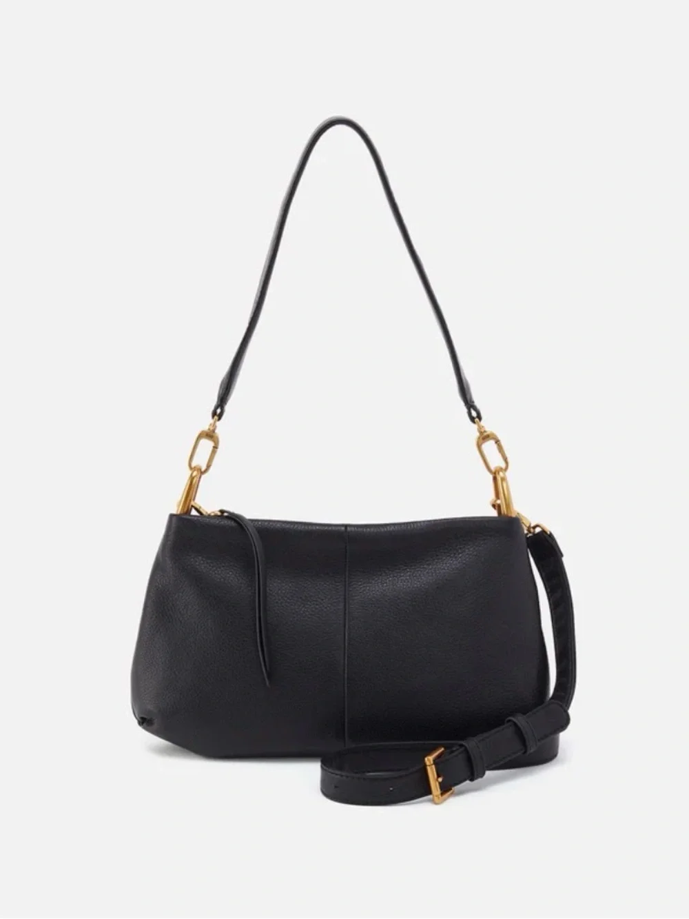Hobo Black Leather Advanced Shoulder Crossbody Bag - Picture 7 of 10